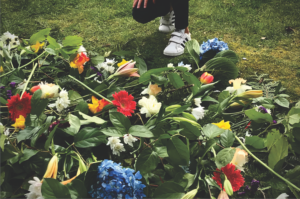 Gifts of flowers at your gravesite